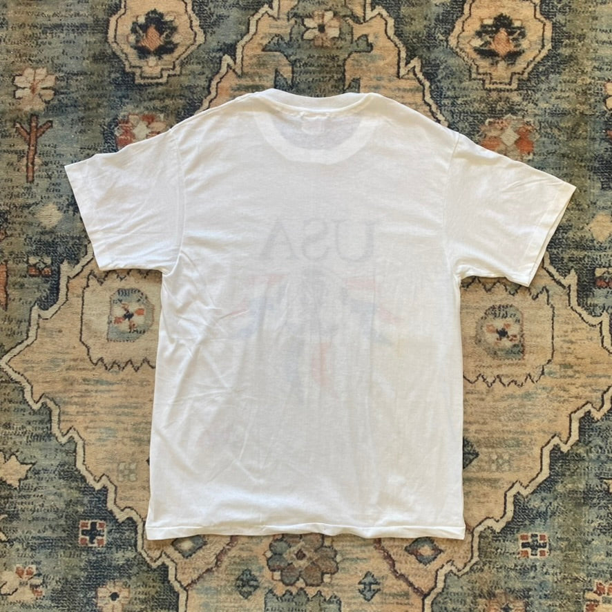 90s USA Soccer White Tee