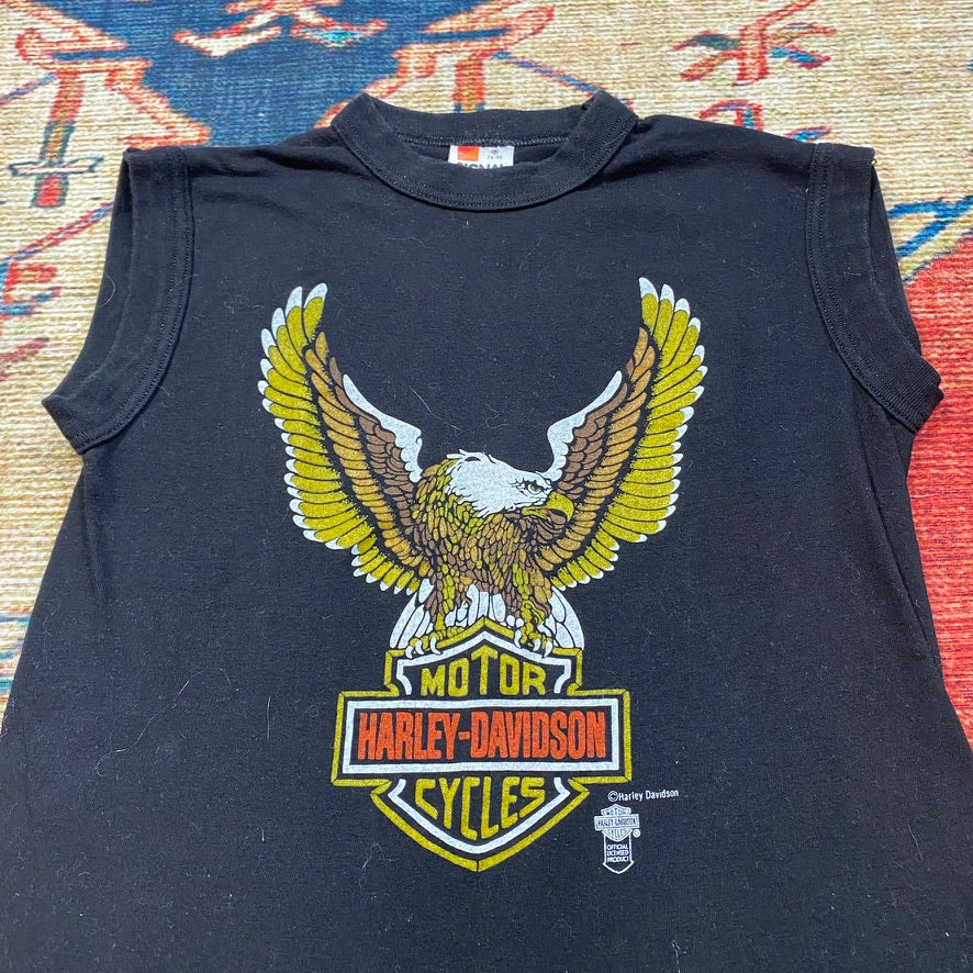 80s Harley Davidson eagle Boston tank