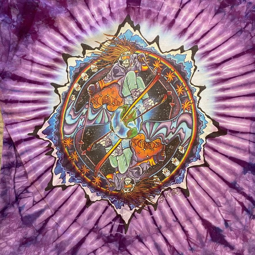 90s Grateful Dead Jester T's Tie Dye Skiier Tee