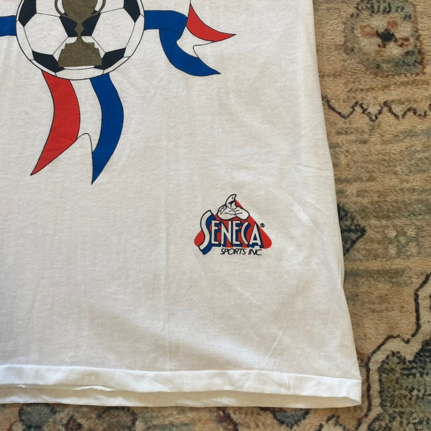90s USA Soccer White Tee