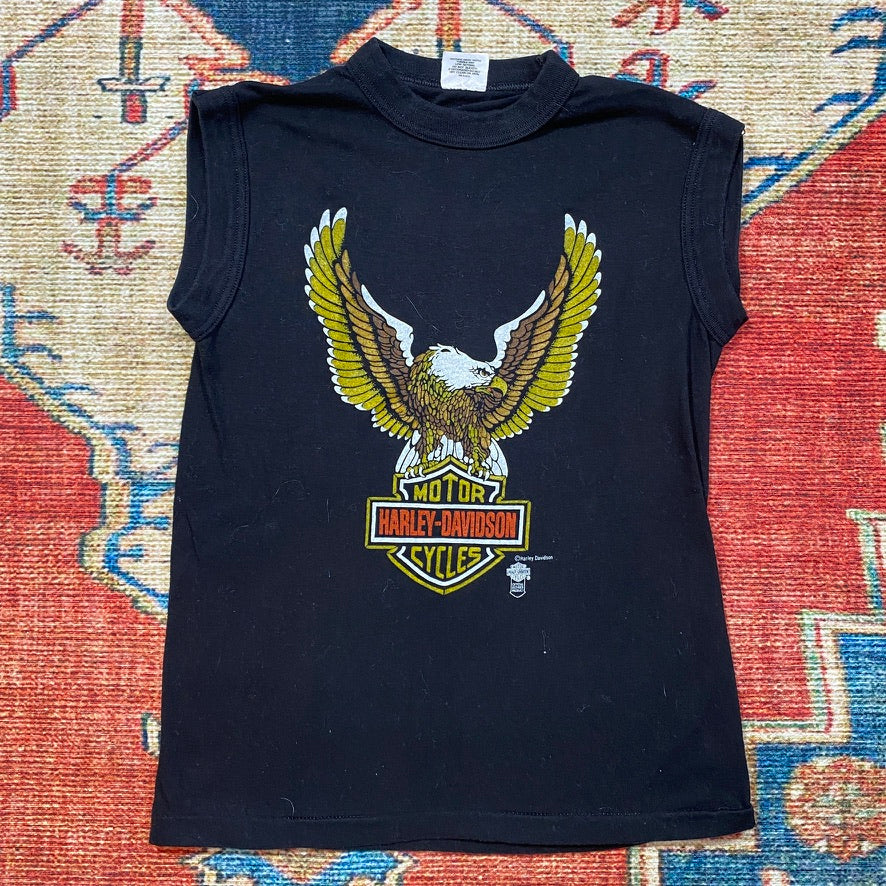 80s Harley Davidson eagle Boston tank