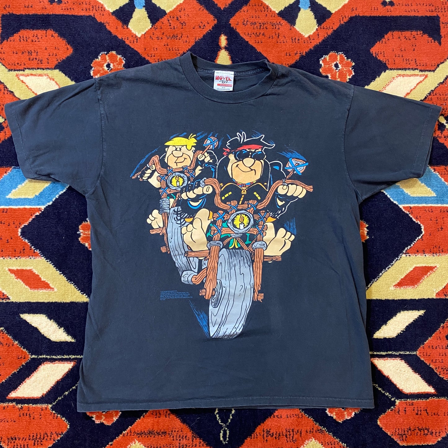 1994 Flintstones Fred and Barney biker tee
