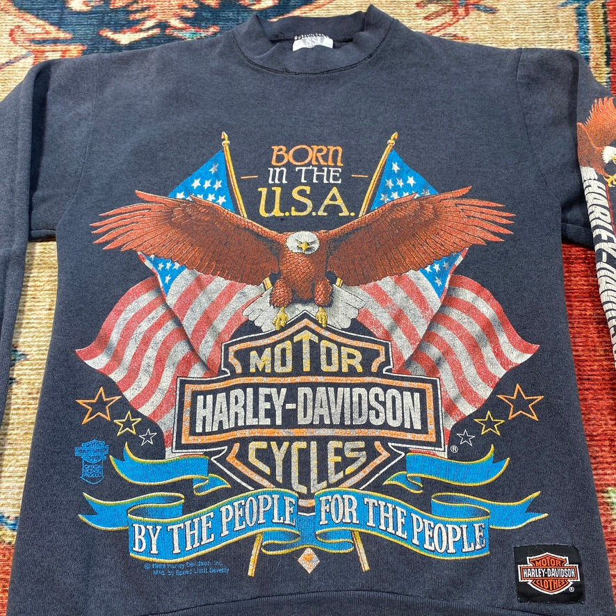 1989 Harley Davidson Born in the USA crewneck