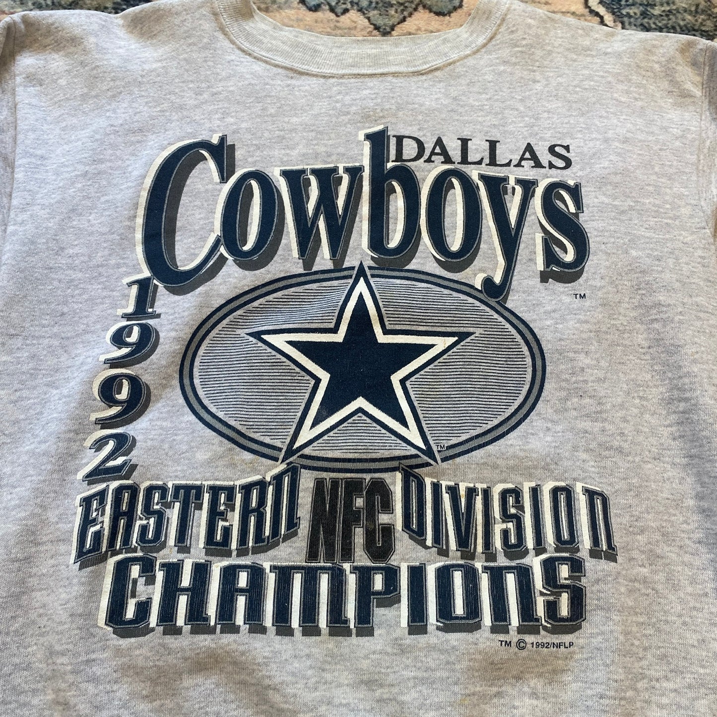 1992 Dallas Cowboys Division Champions crewneck