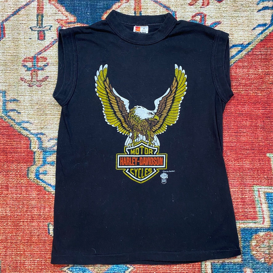 80s Harley Davidson eagle Boston tank