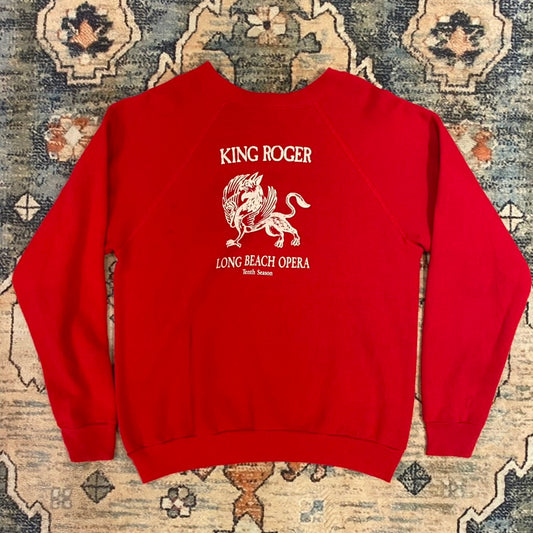 80s Long Beach Opera King Roger crewneck sweater