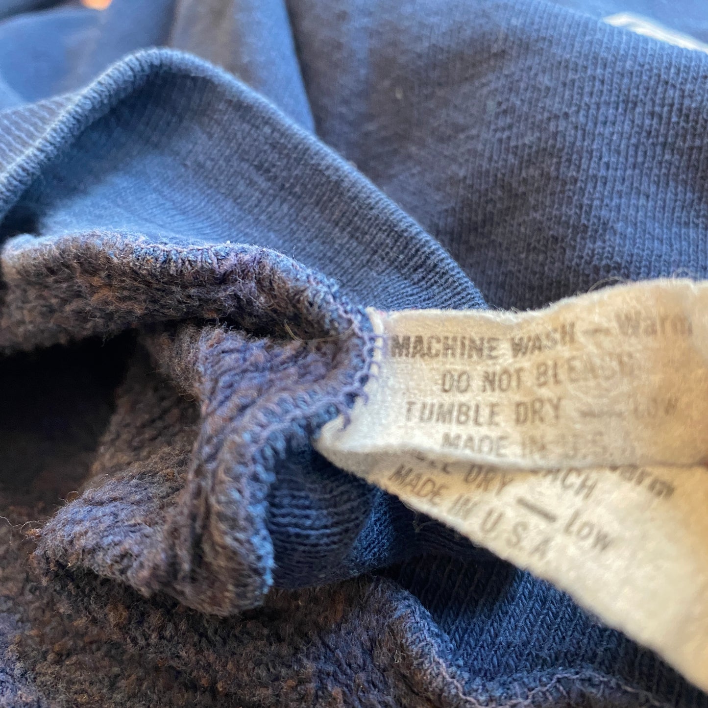 60s Glassboro State flocked print crewneck