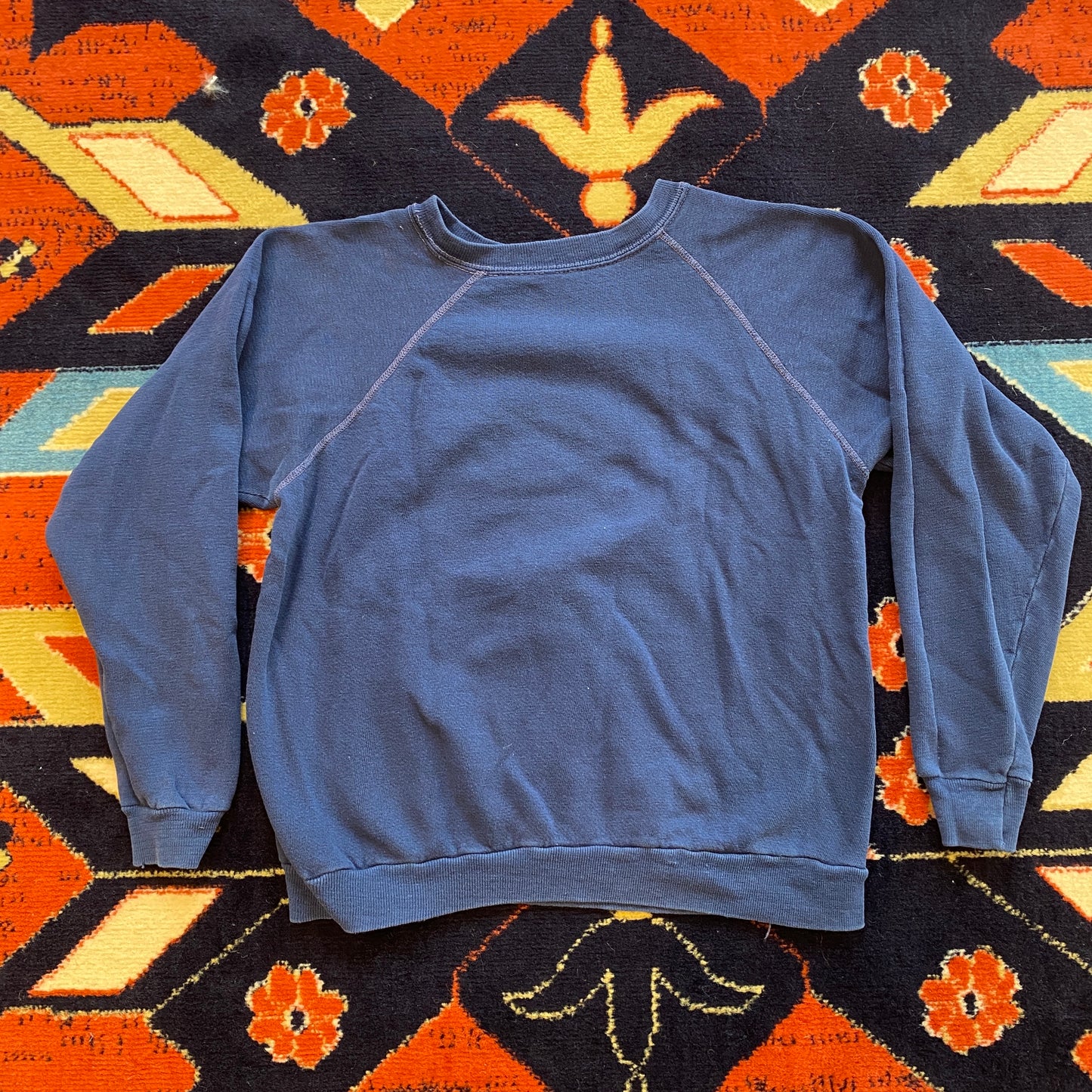 60s Glassboro State flocked print crewneck