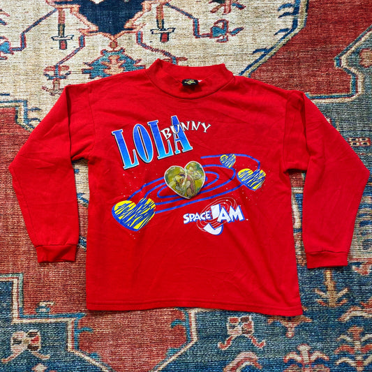 1996 Lola Bunny Space Jam mock neck sweater