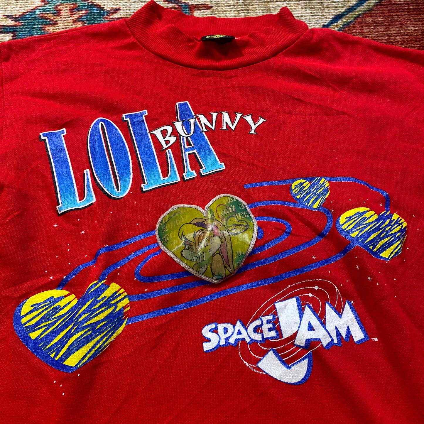 1996 Lola Bunny Space Jam mock neck sweater