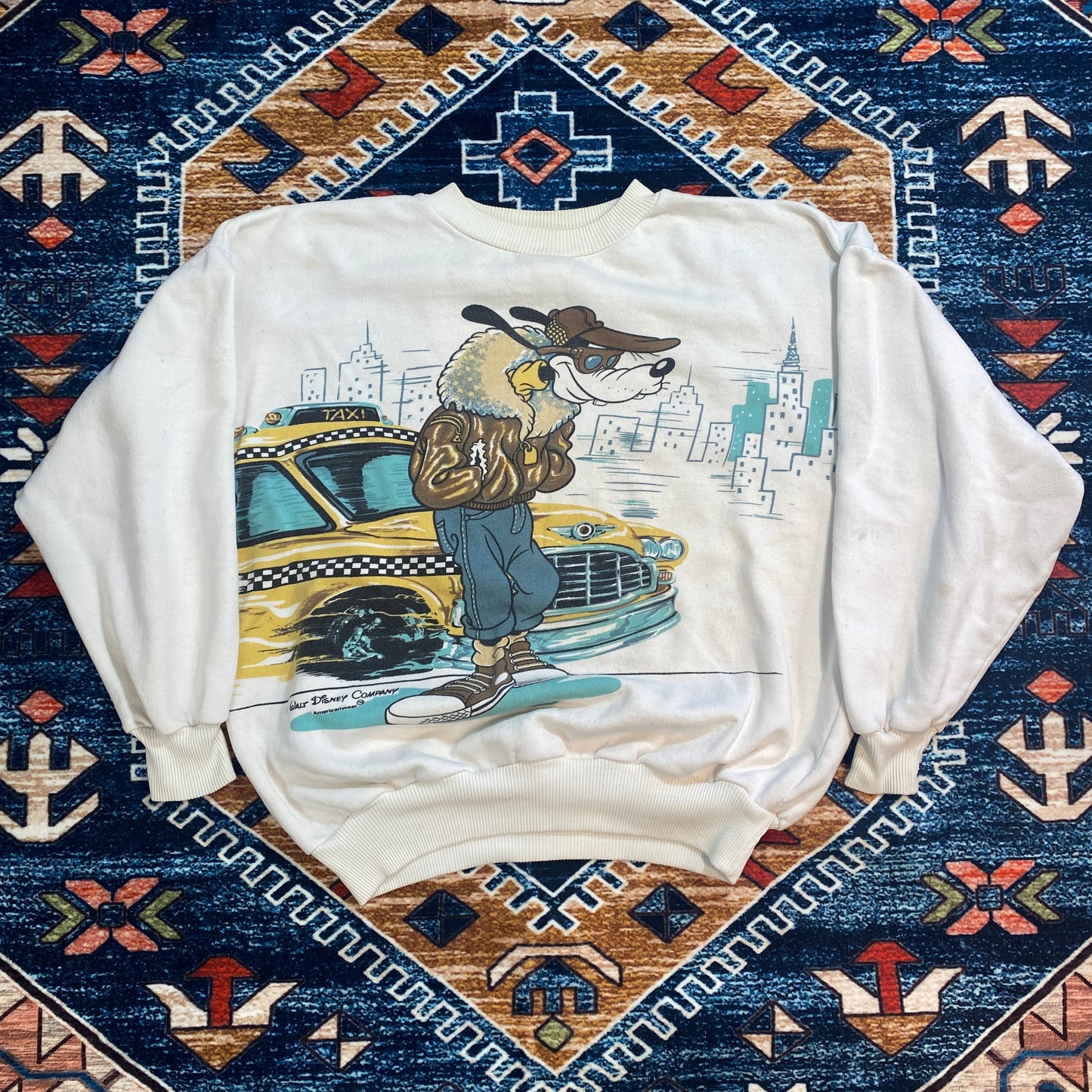 Goofy Bob Dylan crewneck sweater