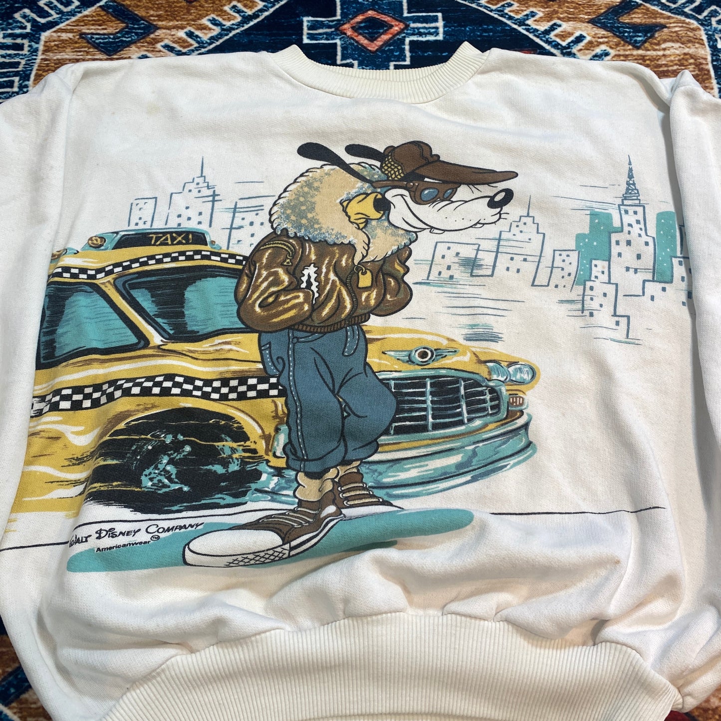 Goofy Bob Dylan crewneck sweater