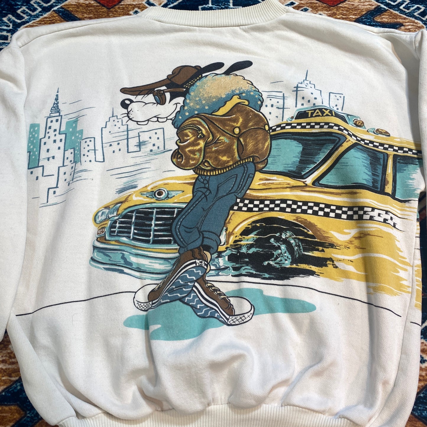 Goofy Bob Dylan crewneck sweater