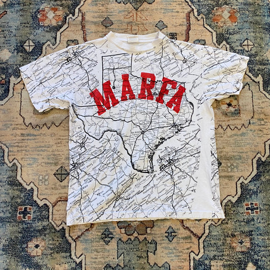 90s Marfa, TX all over print tee