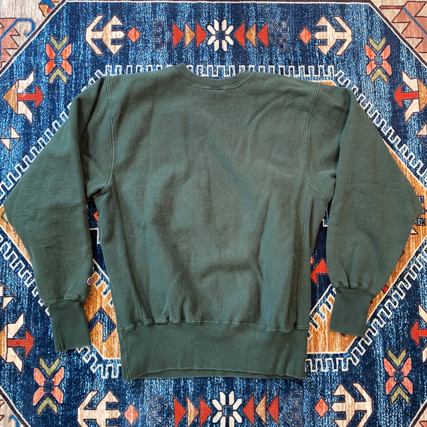90s Champion Reverse Weave forest green blank crewneck