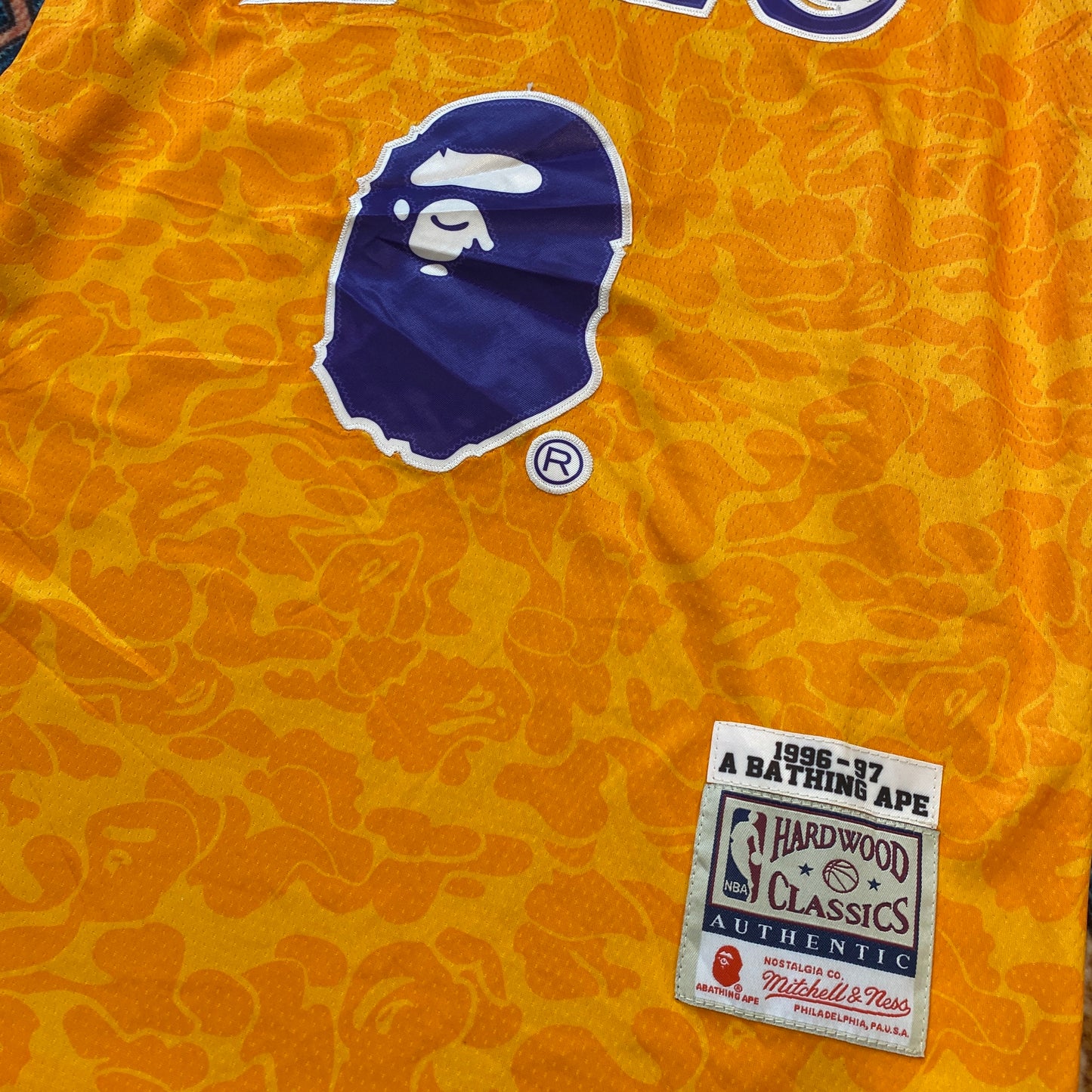 Bathing Ape x LA Lakers Mitchell & Ness jersey Deadstock NWT