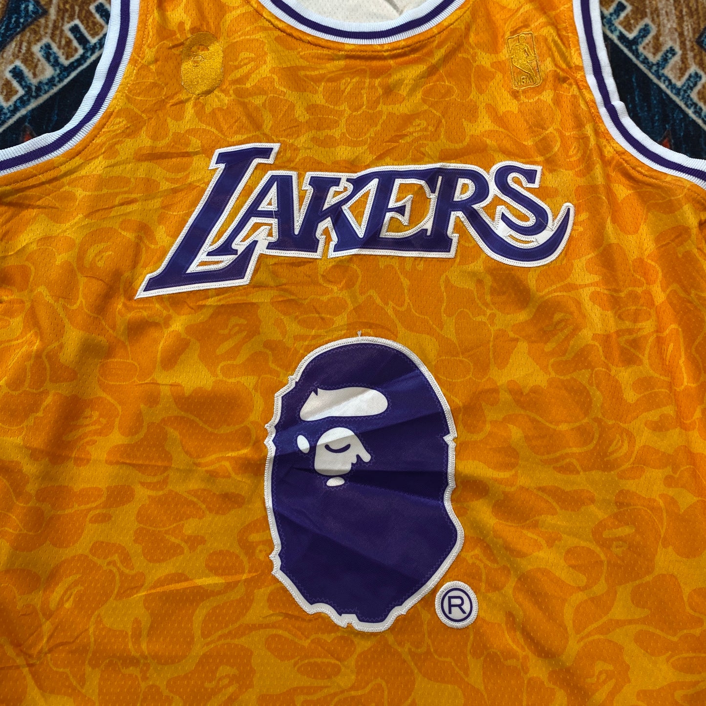 Bathing Ape x LA Lakers Mitchell & Ness jersey Deadstock NWT