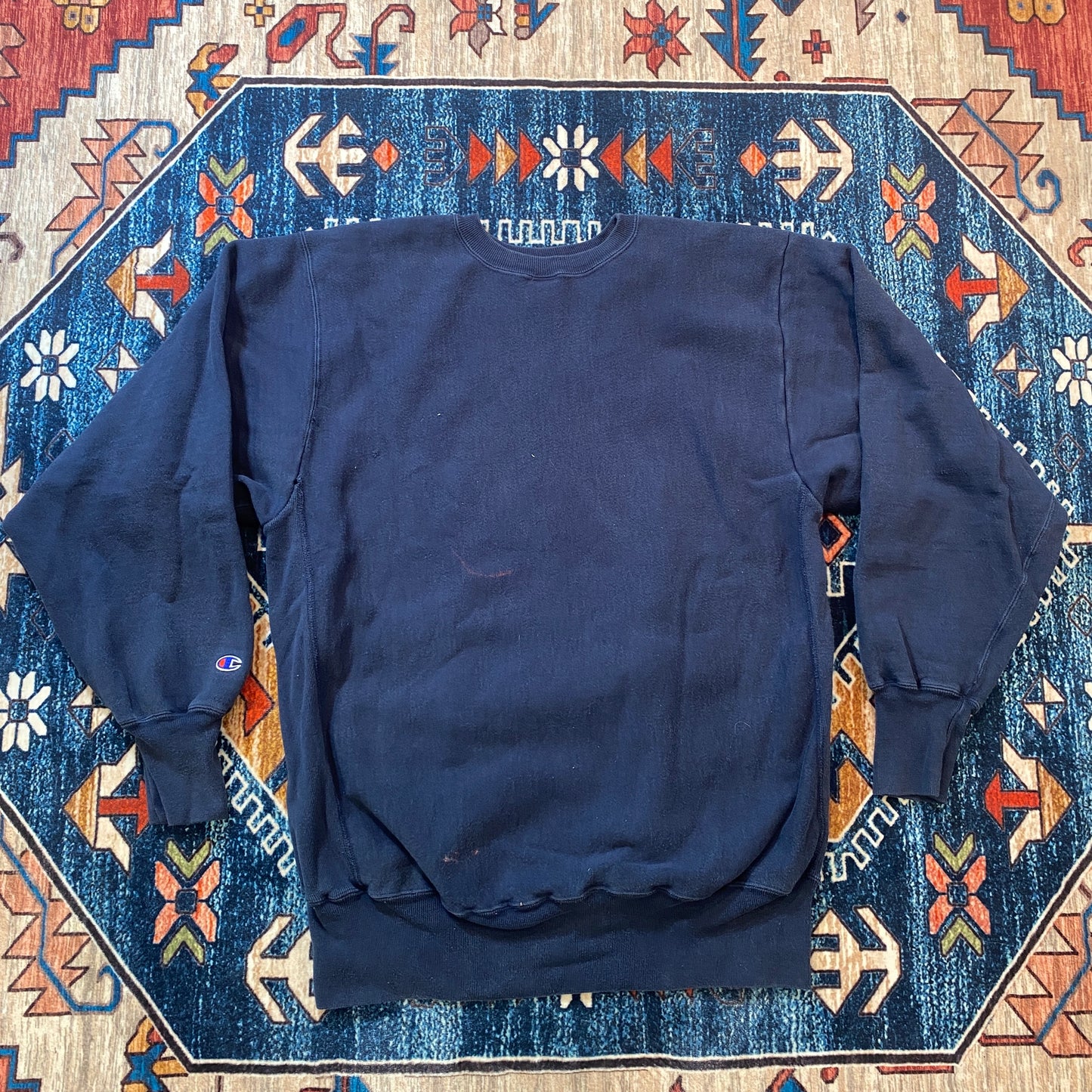 90s Champion Reverse Weave blank navy crewneck