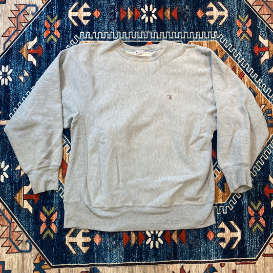 90s Champion Reverse Weave blank grey crewneck
