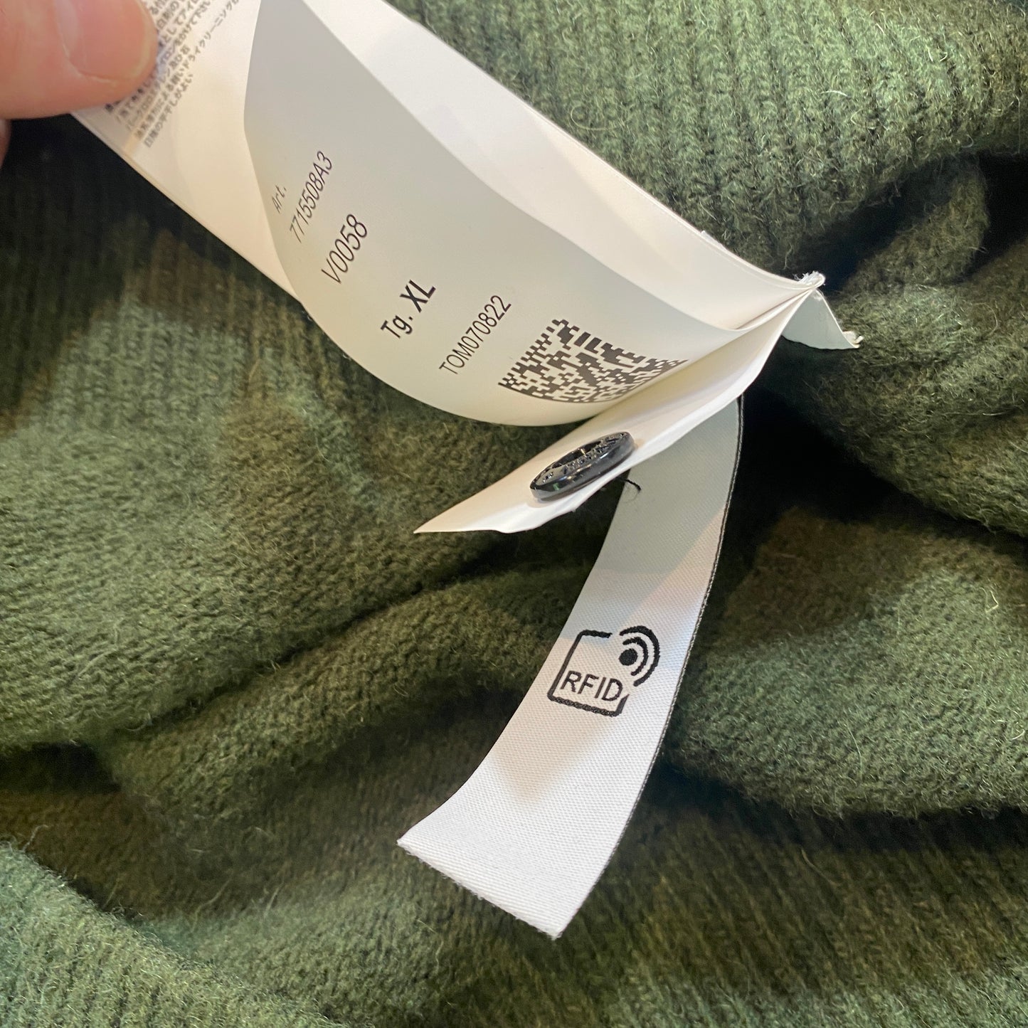 Stone Island olive crewneck sweater