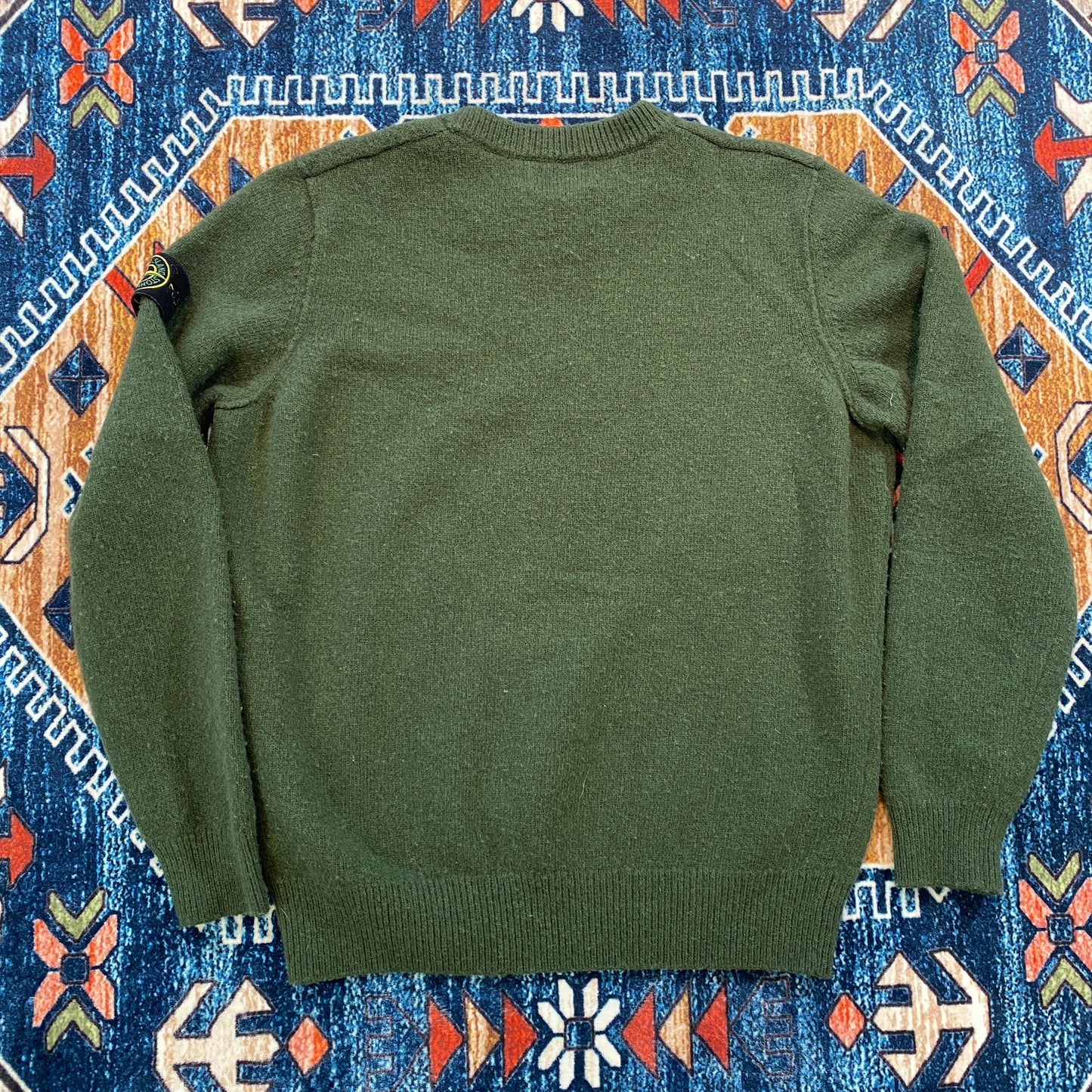 Stone Island olive crewneck sweater