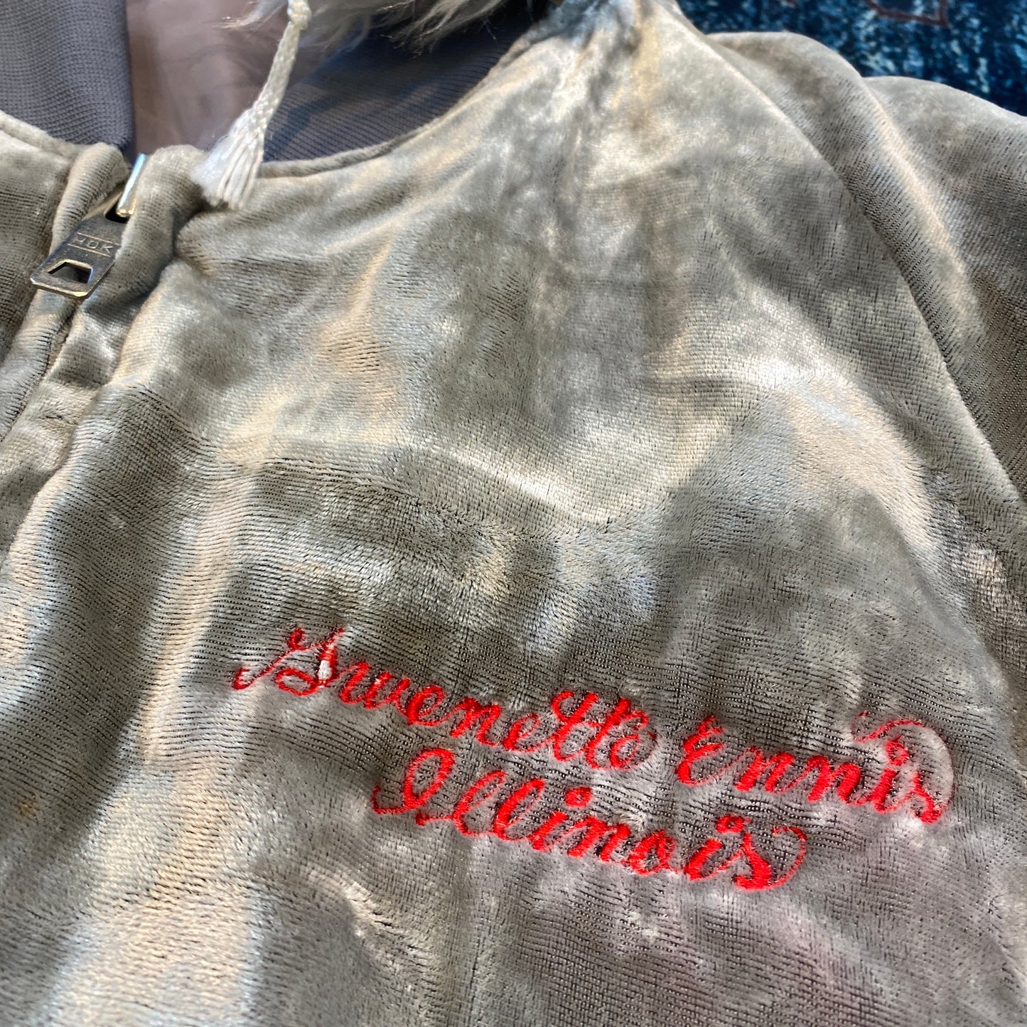 70s/80s Japanese velvet embroidered souvenir jacket