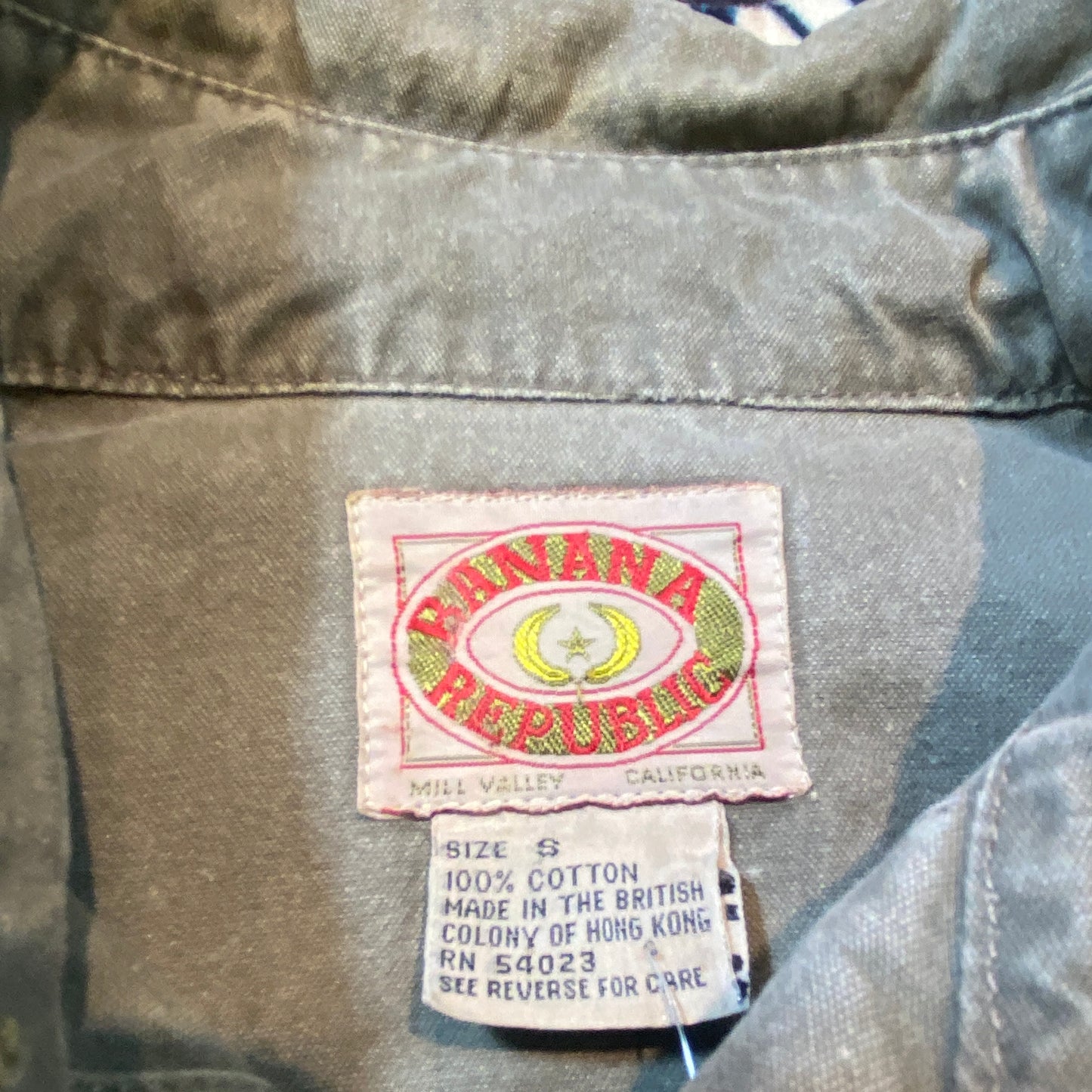 80s Banana Republic L/S safari shirt