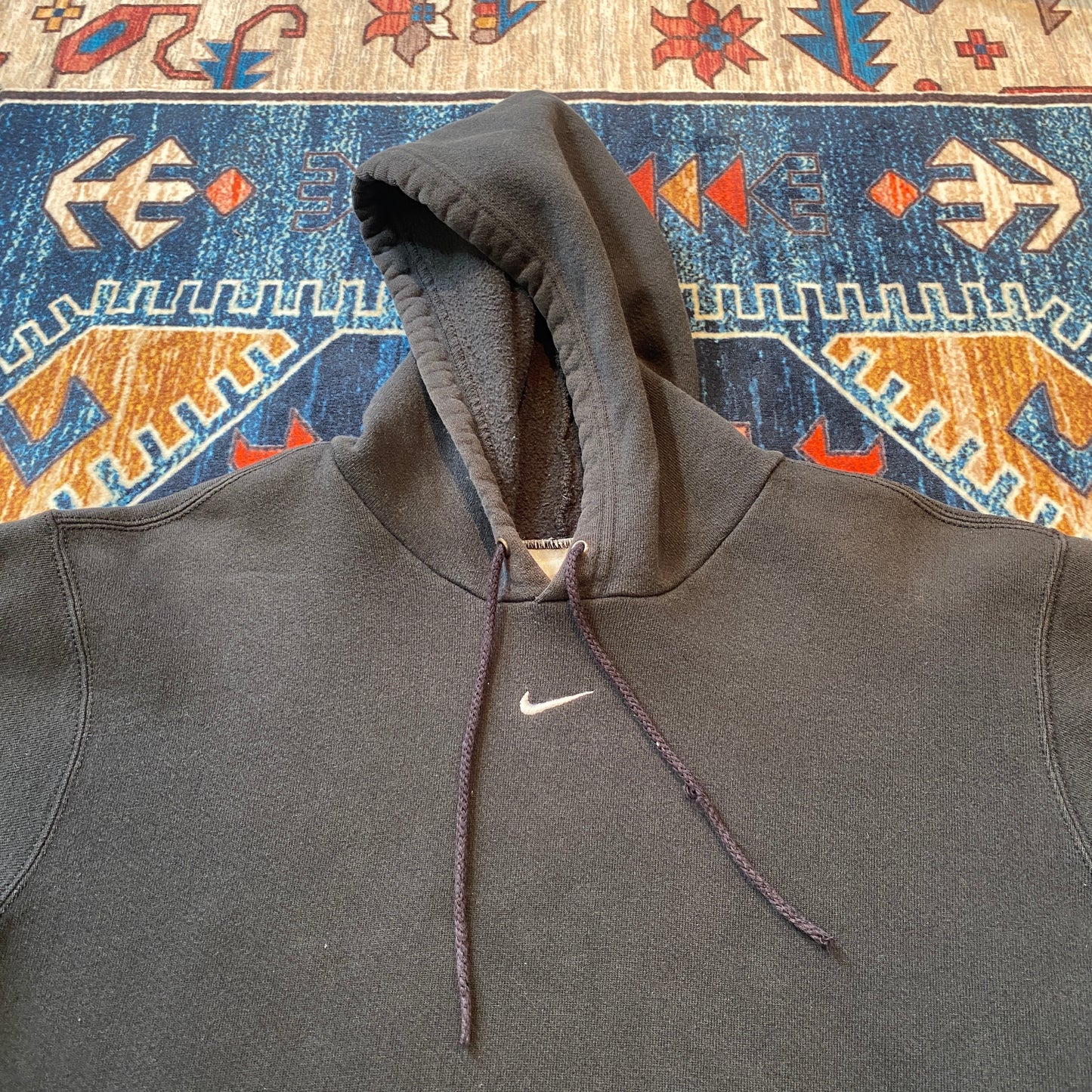 Y2K Nike Center Swoosh black hoodie