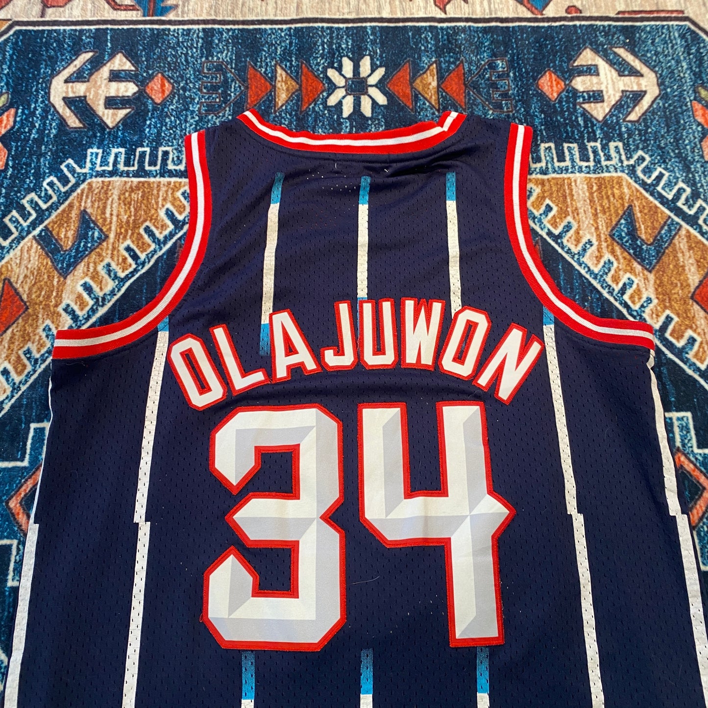 Y2K Swingman Hakeem Olajuwon Houston Rockets 1996-97 jersey