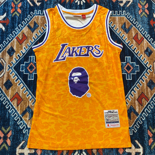 Bathing Ape x LA Lakers Mitchell & Ness jersey Deadstock NWT
