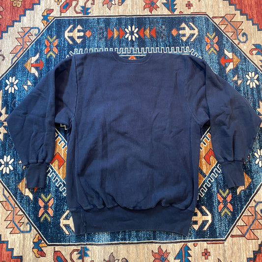 90s Champion Reverse Weave blank navy crewneck