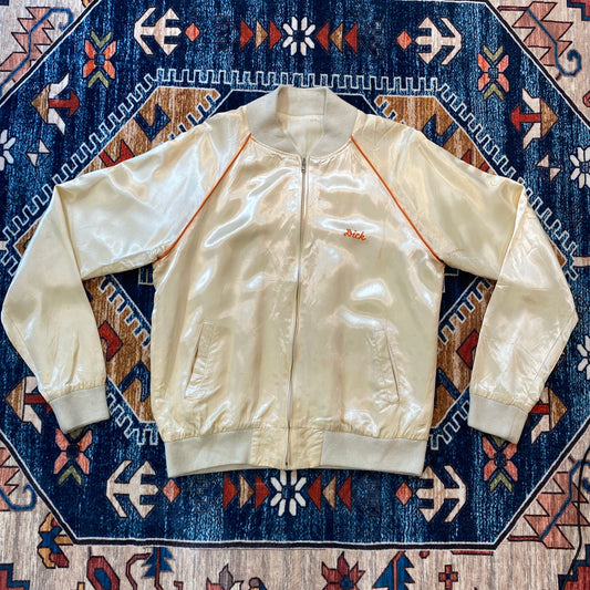 80s PM Magazine velour track jacket “Dick” embroidered