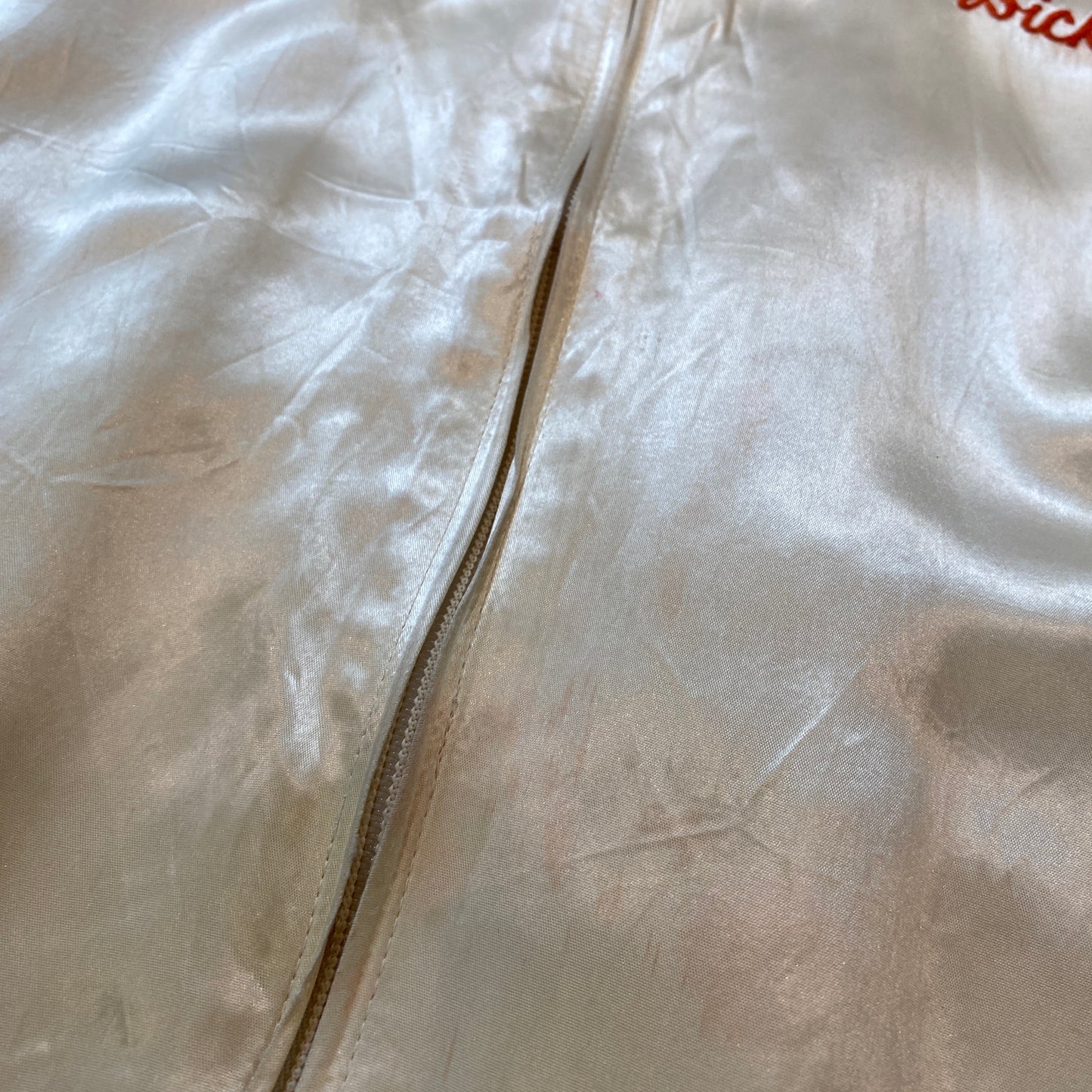 80s PM Magazine velour track jacket “Dick” embroidered