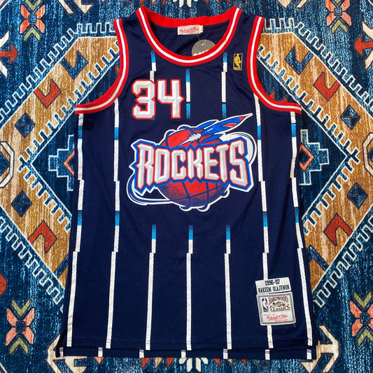 Y2K Swingman Hakeem Olajuwon Houston Rockets 1996-97 jersey